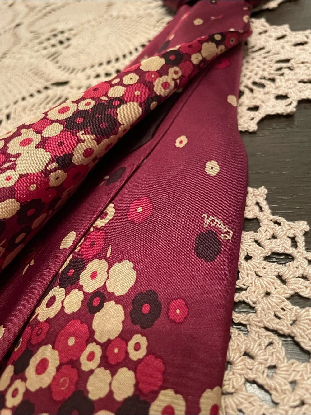 Coach Horse and Carriage Tea Rose Printed Silk Scarf